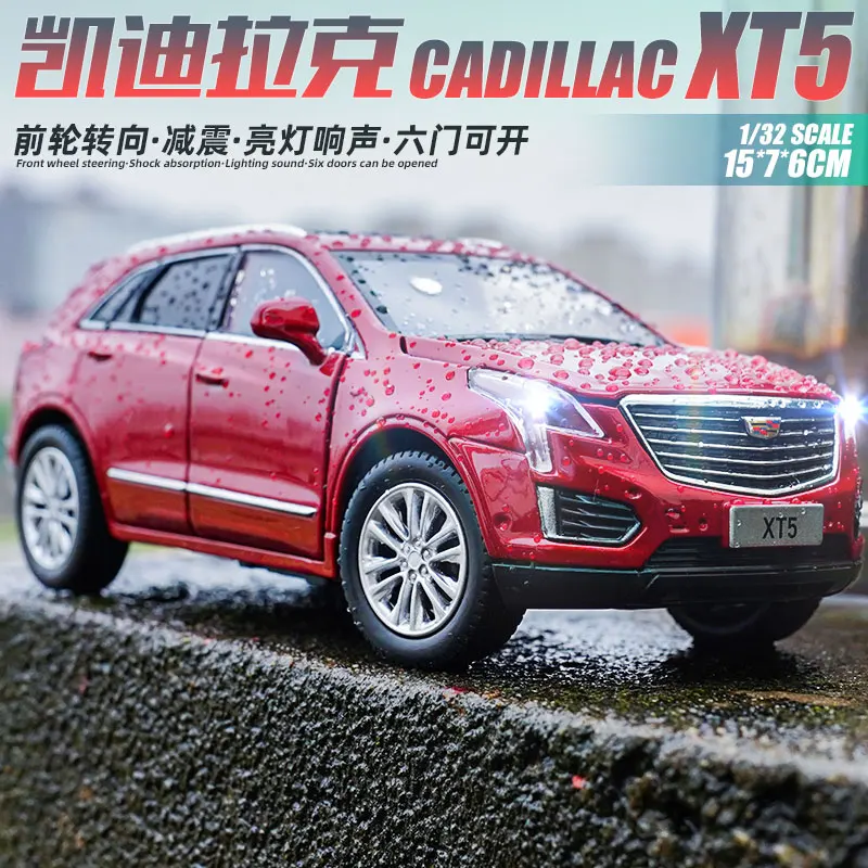 

JKM 1:32 Cadillac XT5 Sound&light Alloy Car Model Diecasts Toy Vehicles Collectible Hobbies Gifts Static Die Cast Voiture