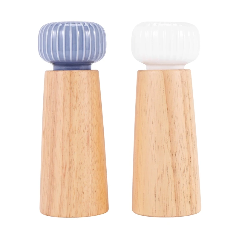 Мельница для соли и перца деревянные перечницы с прочной регулируемой