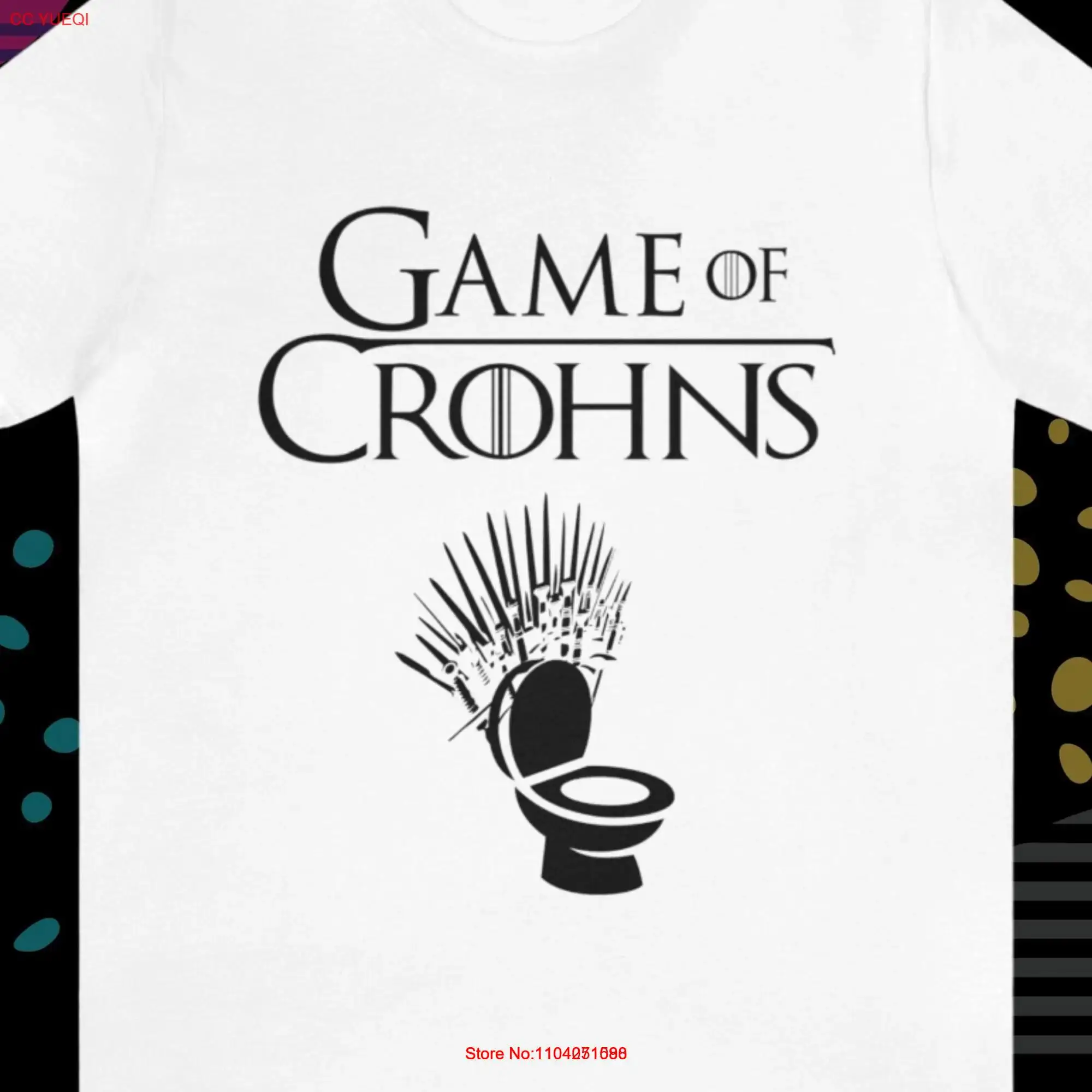Футболка Game of Crohns с длинными или короткими рукавами