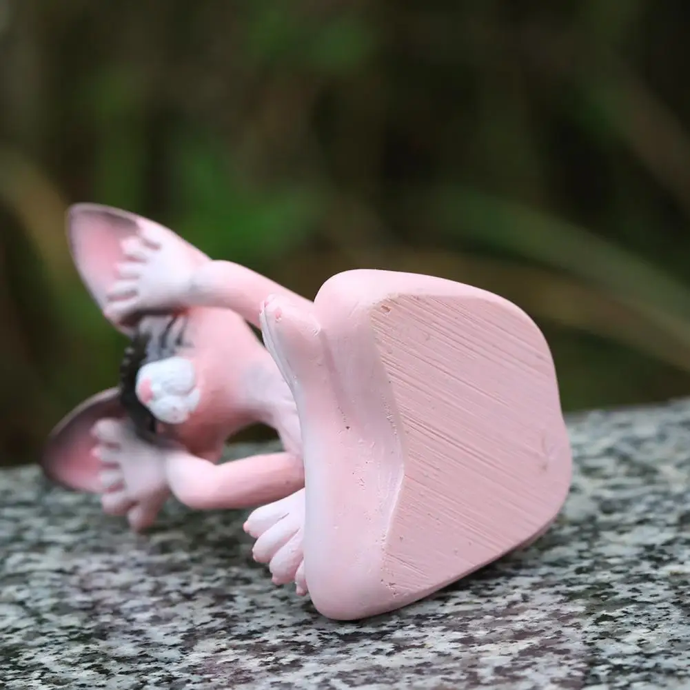 Статуэтка кошки для медитации статуэтка Будды из смолы украшения без волос сидят