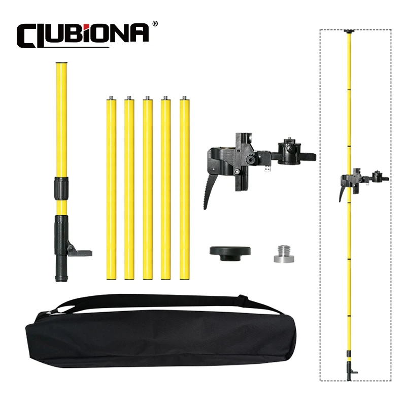 Oferta Especial para Clubiona 4m Laser Tripé Telescópico Pólo Suporte de Teto e Piso para Nível Laser