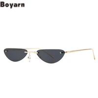 boyarn eyewear cat eye narrow sunglasses modern retro sunglasses with metal legs
