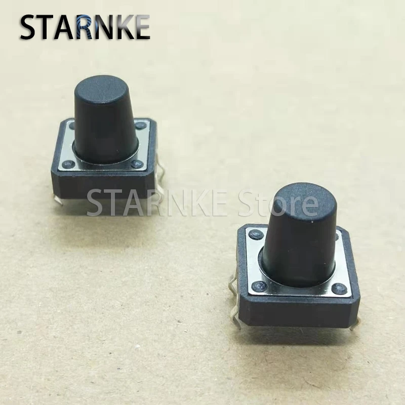 

50 шт 12*12*12 мм фотовертикаль 4Pin Кнопка Микро переключатель 12x12x12x2 медные ножки