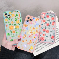 cute small fresh flower phone case for iphone 13 12 11 pro max mini 7 8 plus se 2020 xr x xs max hard back cover protector cases