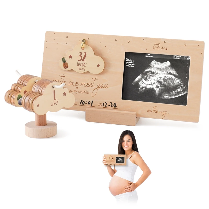 Фото Фоторамка Sonogram детская ультразвуковая фоторамка облачная рамка подарок для беременности объявление ребенка сувенир для пар Новые мамочки Dady №1