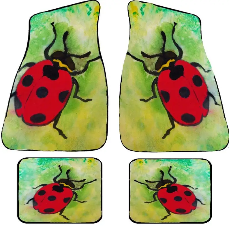

Lady bug Art Car Mats from my original art design