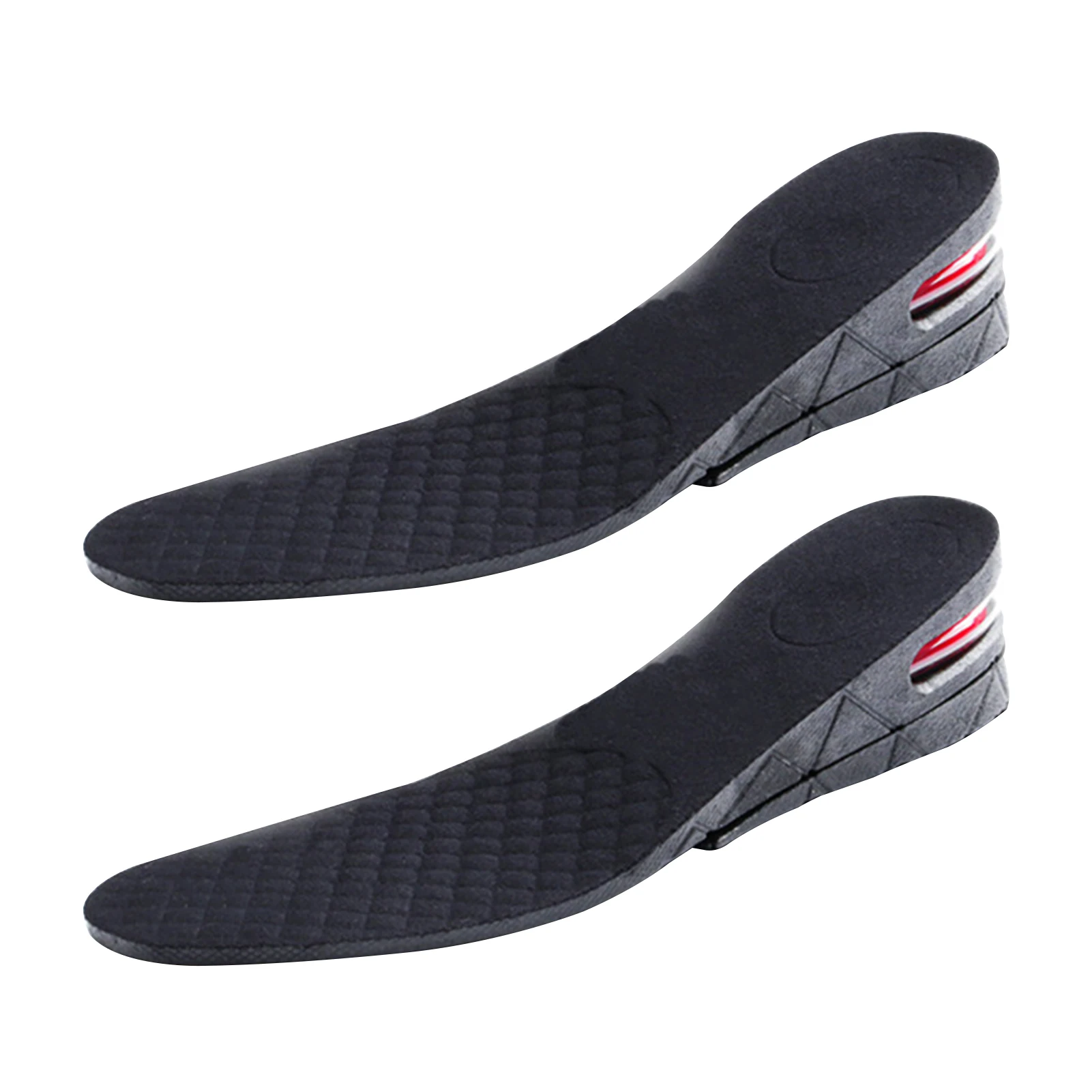 

1pair Women Men Arch Support 2 Layer Shoe Lift Non Slip Elevated Cushioned Heel Insert 4.5cm Height Increase Insole Breathable