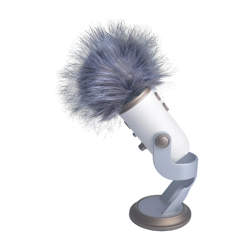 Фото Ветрозащитный чехол из искусственного меха для микрофона Blue Yeti с поролоновым фильтром-поп-фильтром и ветрозащитной пеной Blue Mantis №1