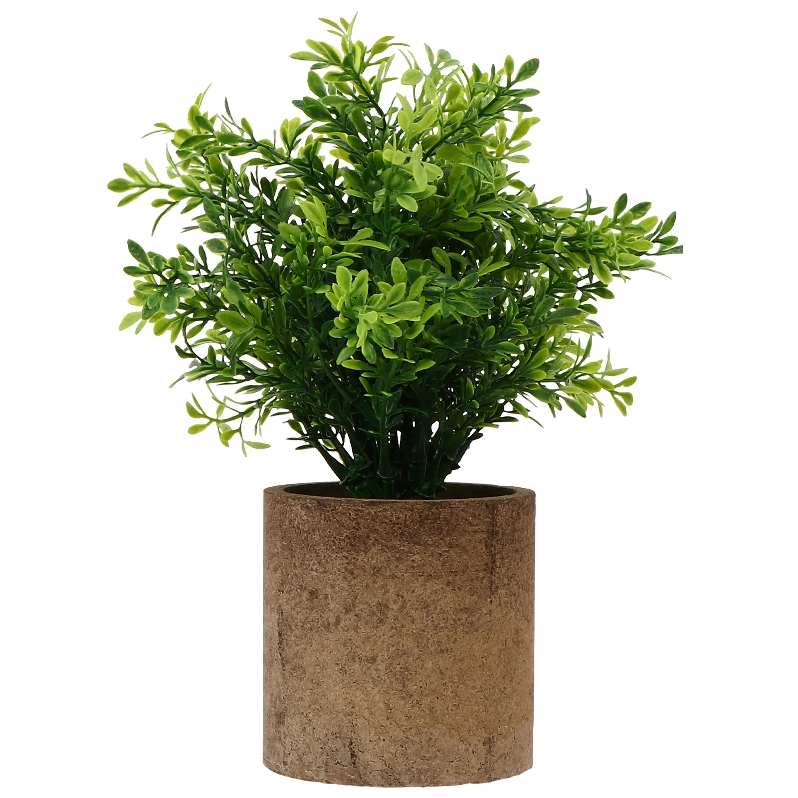 

Artificial Pot Faux Decor Flowers Topiary Bonsai Fake Greenery Silk Potted Tabletop Decoration Cement Pots Decorative Home