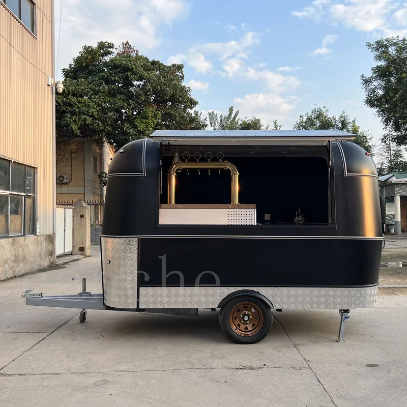 

Быстрый oem, воздушный поток, уличные винтажные прицепы для пиццы, концессионные Ретро стандартные грузовики, воздушный поток, трейлер для пищи, грузовик