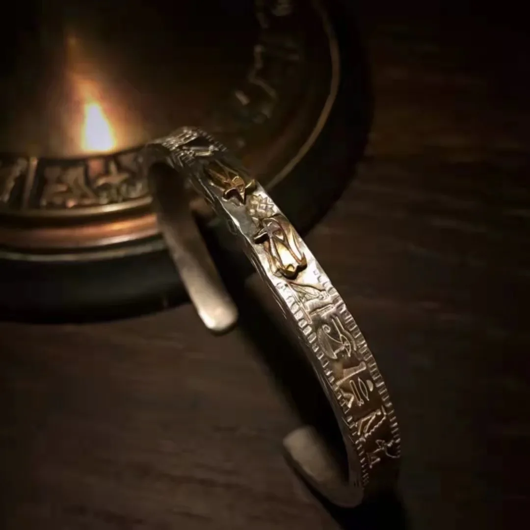 Браслет ручной работы с египетским глазом Лууса без высокой горной длинным