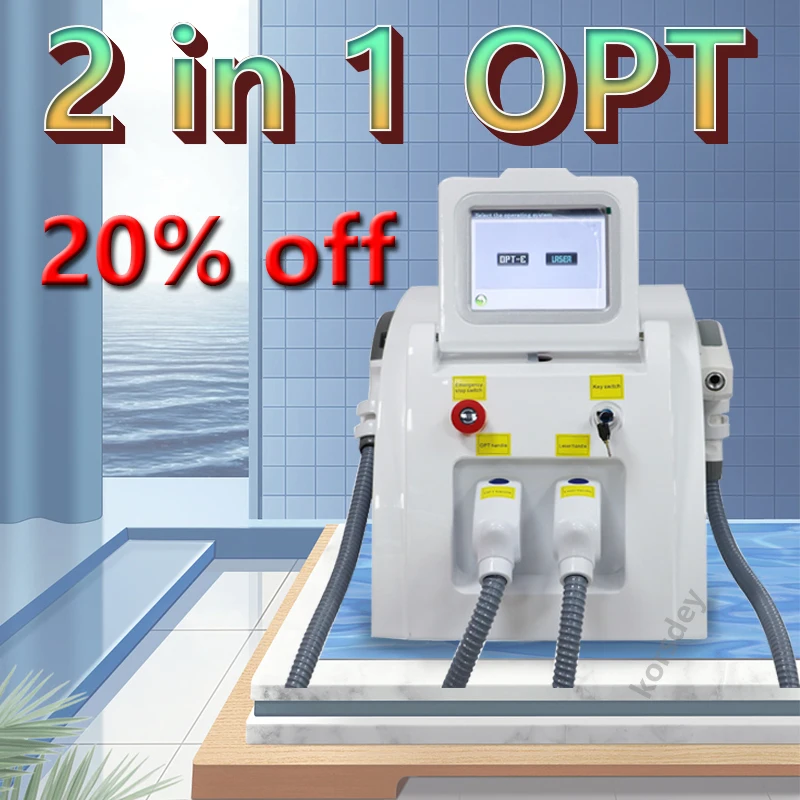 Заводская цена 2 в 1 IPL / OPT/Elight лазерная эпиляция и удаление татуировок