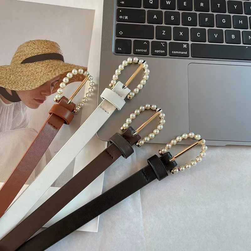 

Женский модный жемчужный Овальный ремень с пряжкой-иглой для женщин декоративный свитер платье хорошее качество