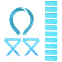 cooling neck tube 10 pcs cooling patch and 2 pcs bandana for cooling relief personal cooling device with reusable cooling tube