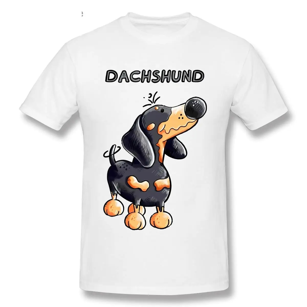 

Cute Dachshund T Shirt Teckel Dackel Dog Shirts Casual Clothes Men TShirt Fashion Sweatshirt Cotton Clothing T-Shirts Tee Top