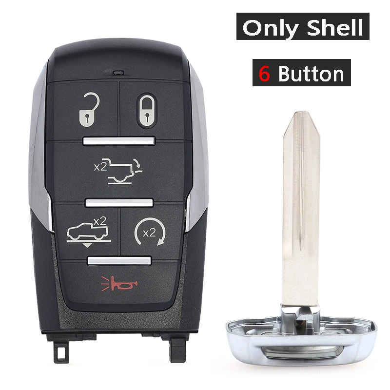 

KEYECU для Dodge RAM Limited 2019 2020 2021 2022 FCC: OHT- 4882056 Замена 3 5 6 7 кнопок Smart Remote Автомобильный брелок