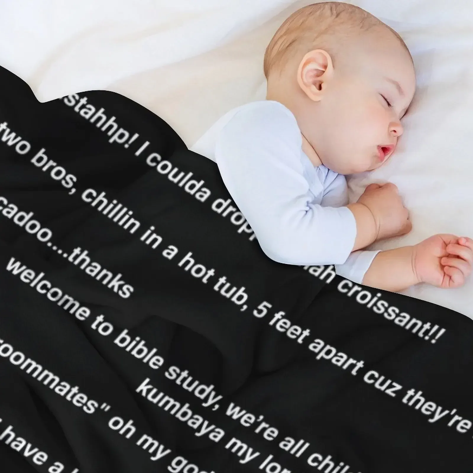 Персонализированное плюшевое одеяло с цитатами виноградной лозы