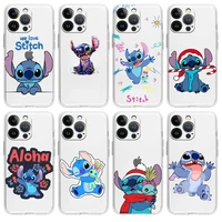 cute stitch silicone case for iphone 13 11 12 pro max xr xs x se 2020 7 8 6 6s plus 12 13 mini clear soft tpu phone cover