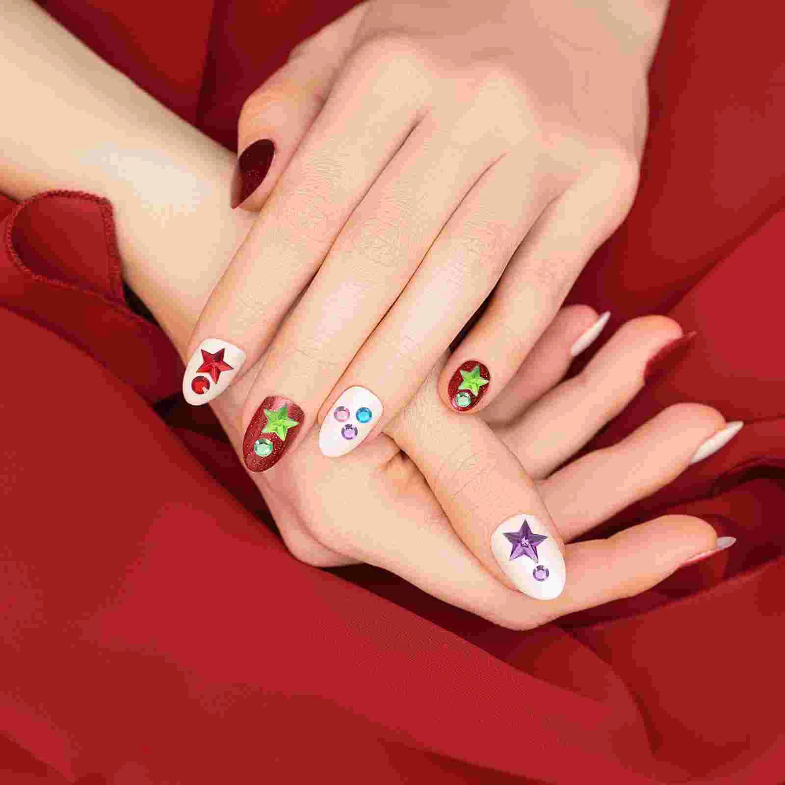 8 листов акриловая наклейка самоклеящиеся стразы для лица наклейки поделки