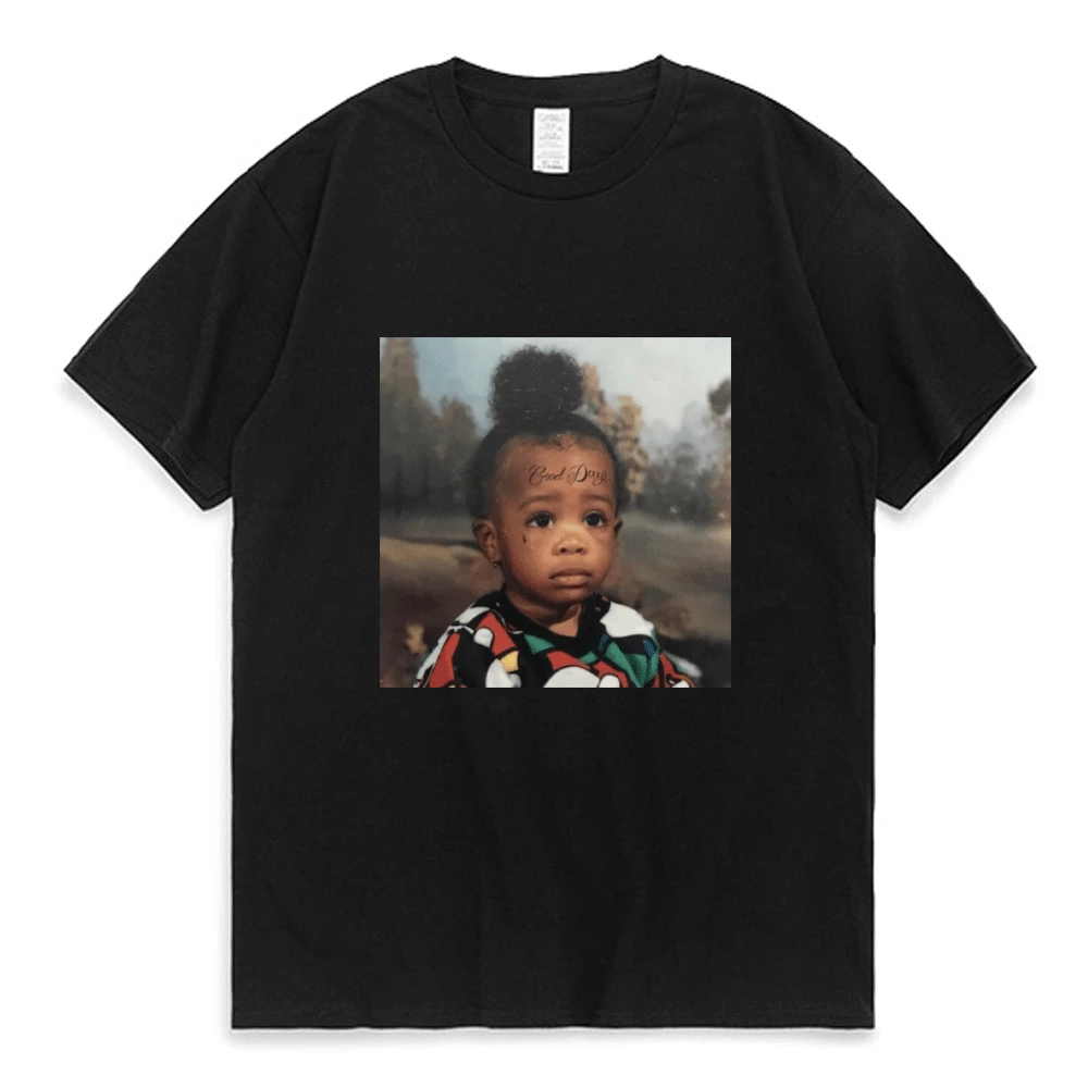 SZA Good Days Graphics Print T-shirt 2022 New Hip Hop Rapper 90s Vintage Short Sleeve Tees for Women Men Streetwear T Shirt Tops