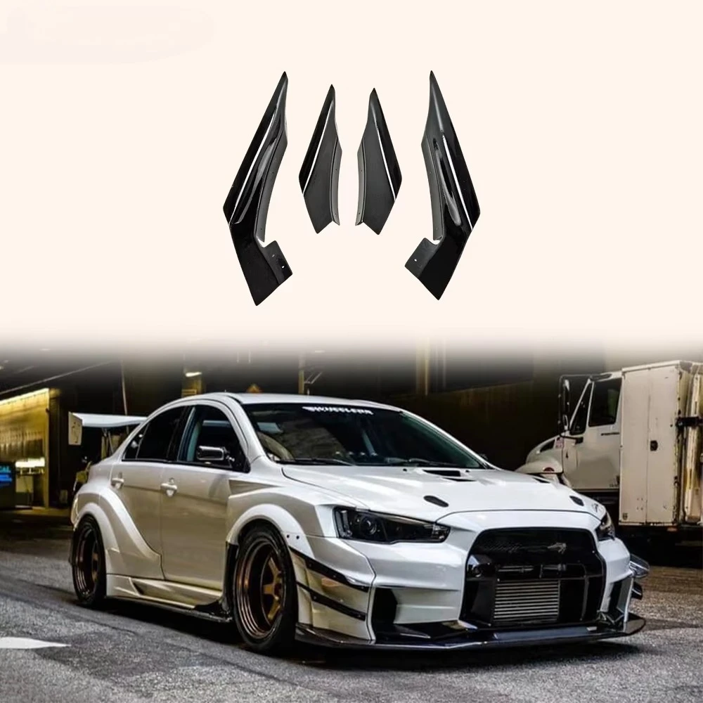 Фото Для Mitsubishi EVO 10 X CZ4A 07-16: Комплект карбоновых боковых юбок в стиле SEXY (пара) №3