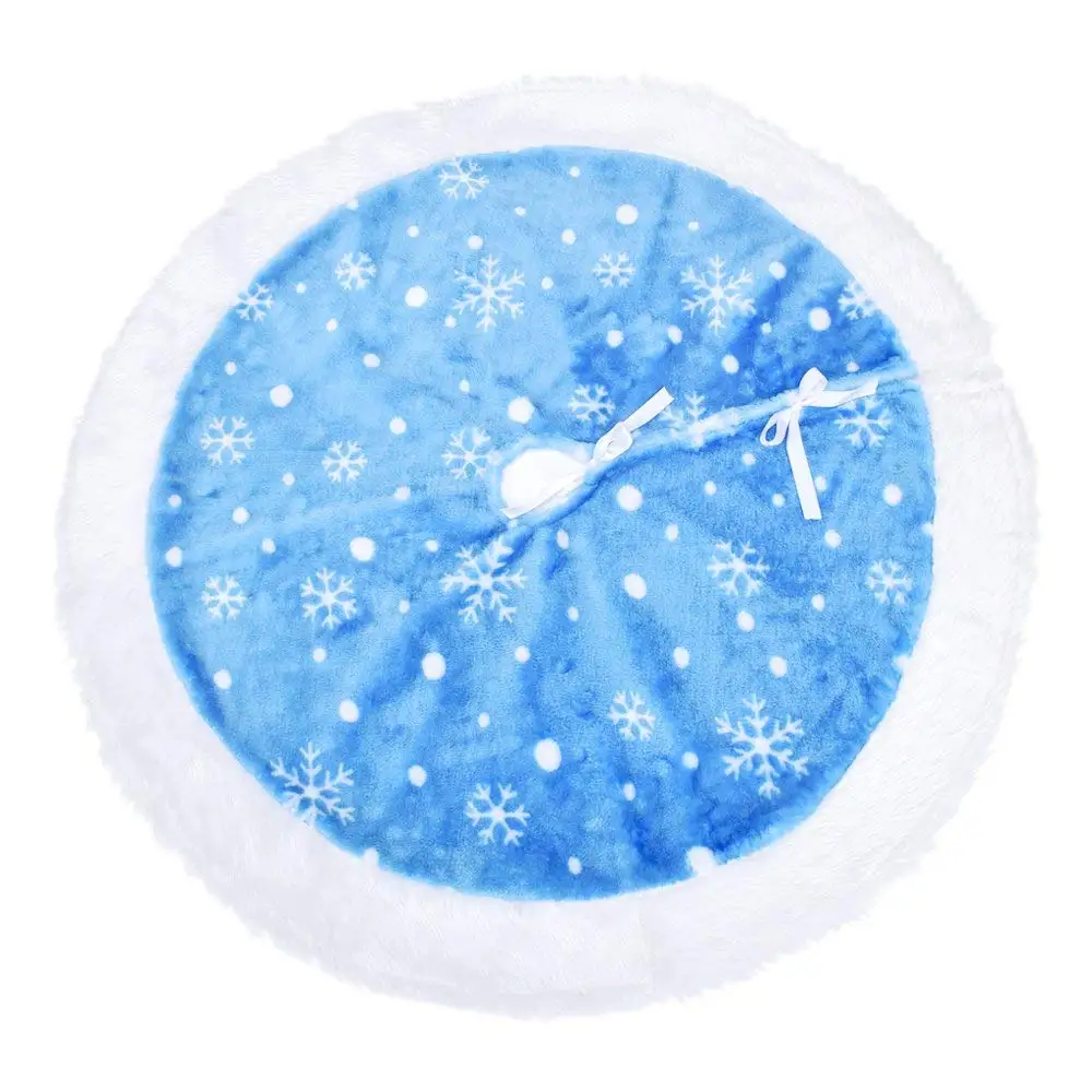 

Синяя плюшевая юбка для елки 48 дюймов