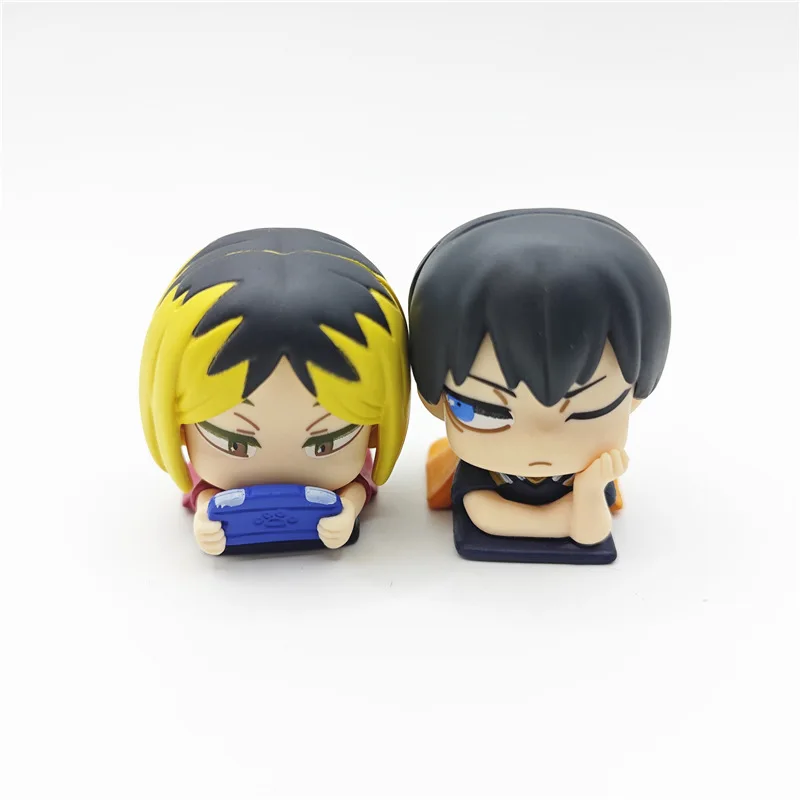 5шт аниме Хайкю!! Серия Sleep Gashapon Toys Hinata Shoyo Kozume Kenma Tetsurou Kuroo ПВХ фигурка модель