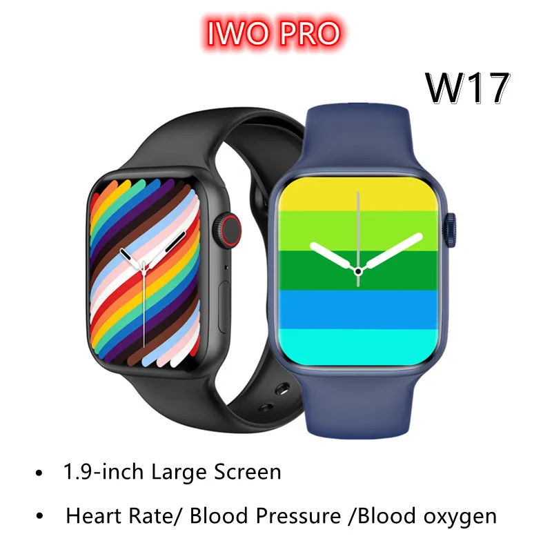 

2022 NewIWO W17 Series 7 Smart Watch Bluetooth Calling Sleep Health Monitoring 1.9 inch Smartwatch PK13 W27 W37 Pro for Huawei