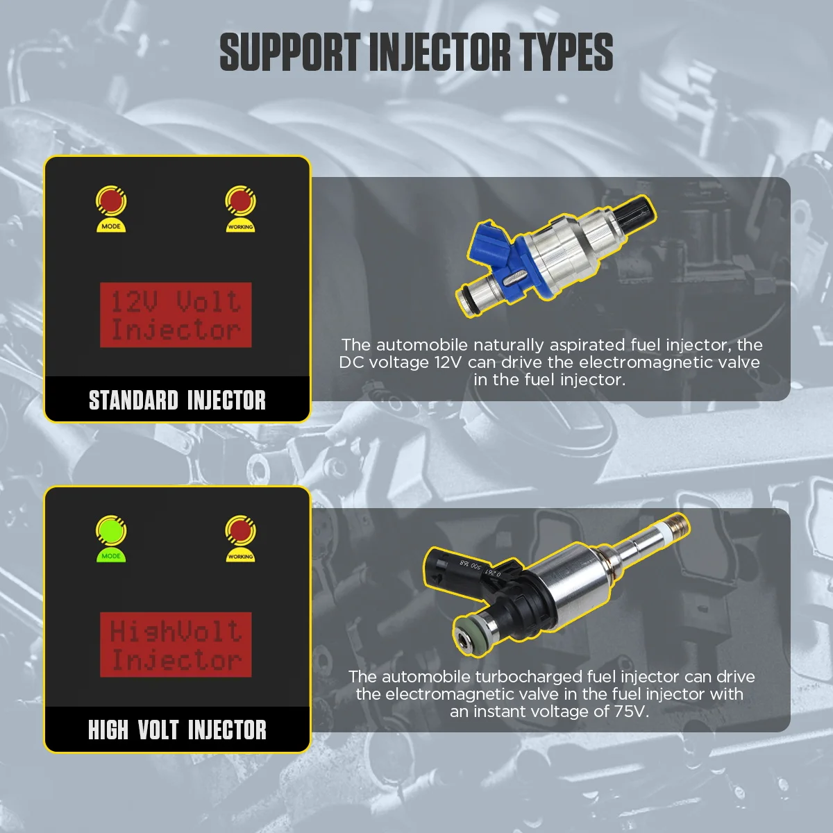 Топливный инжектор AUTOOL CT60 генератор сигналов тестер импульсного сигнала для