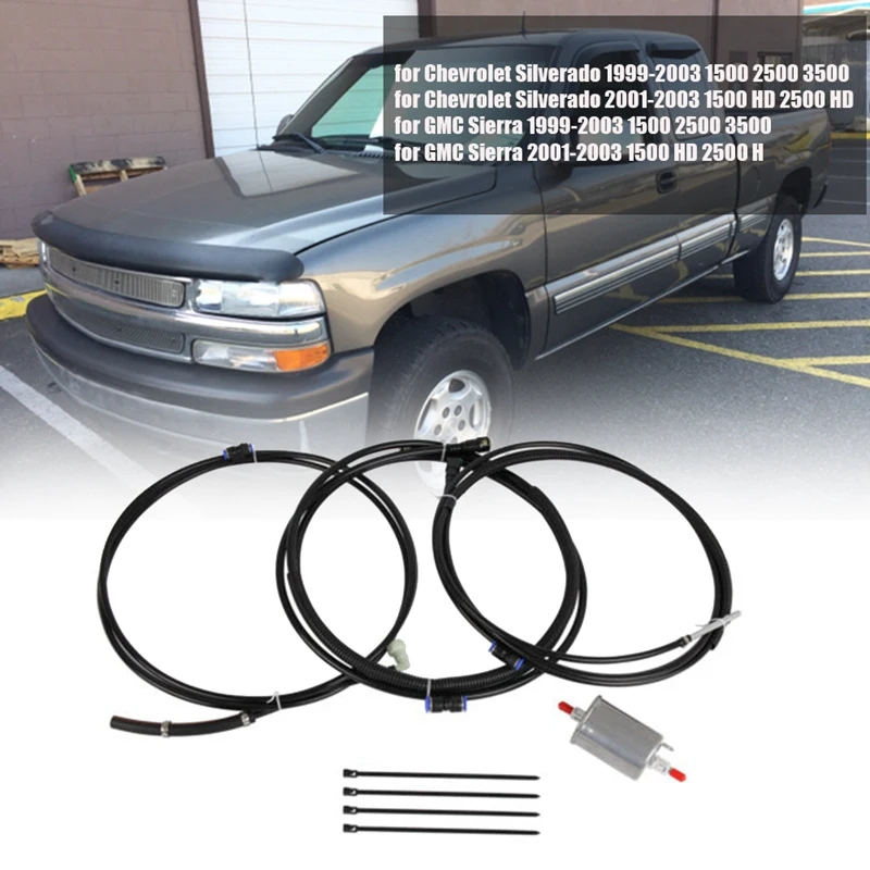 

Fuel Lines Kits FL-FG0053 For Chevrolet Silverado 1500 2500 3500 4.8L/5.3L/6.0L/8.1L 1999-2003 FG0053 Gasoline Lines