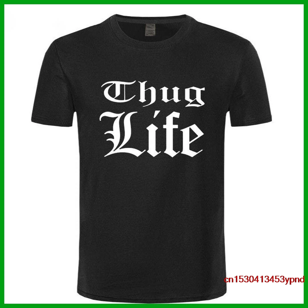 

Мужские футболки Thug Life с принтом, модная короткая тенниска в стиле рэп, хип-хоп, Тупак, 2PAC Baumwolle, в стиле хип-хоп
