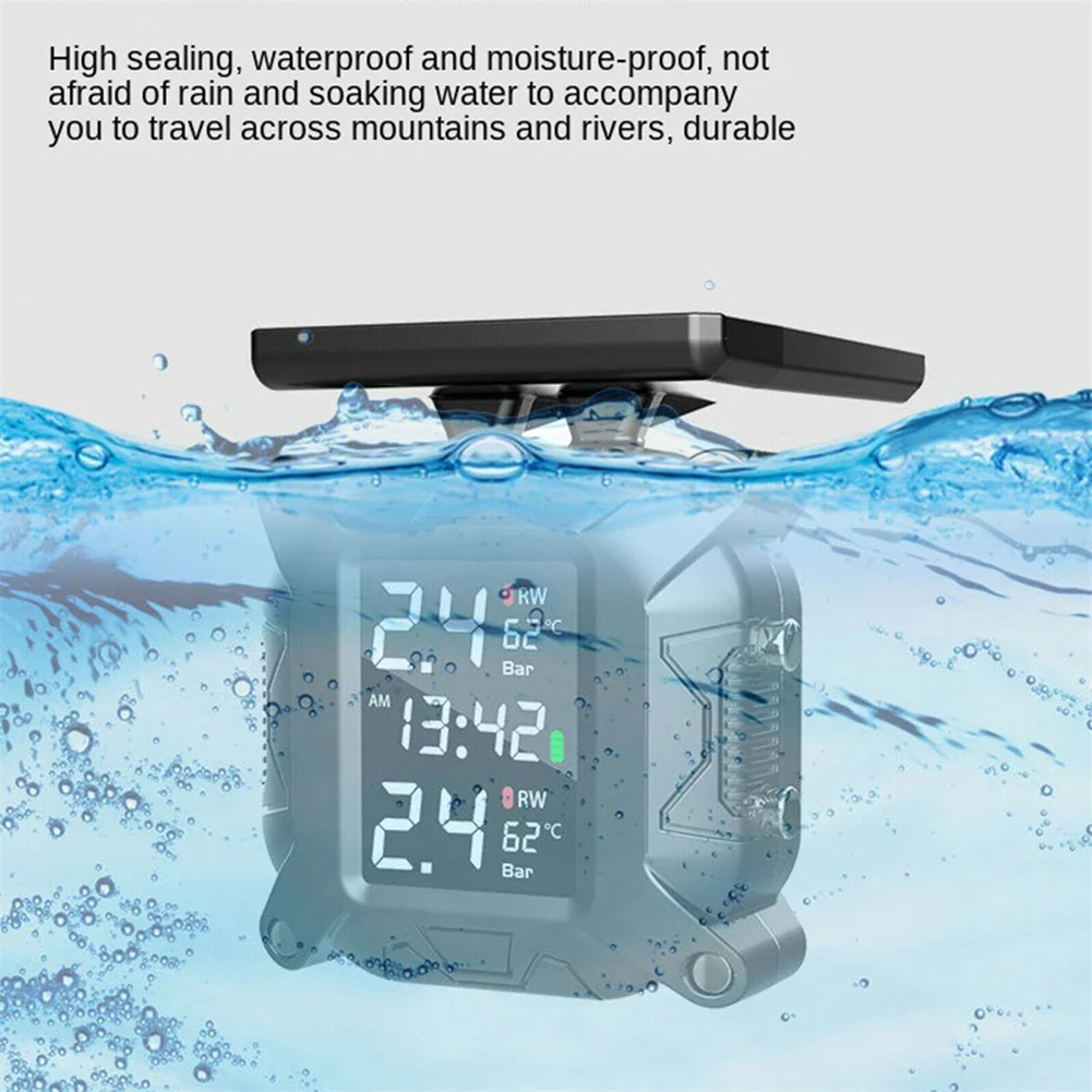 

System Tire Pressure Monitoring For Motorcycles IP67 Waterproof Wireless