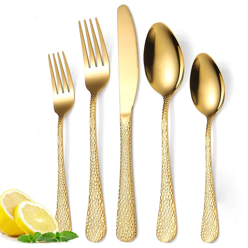 

Kitchen Accessories Tools Western Stainless Steel Tableware Set Knife, Spoon Restaurant And Dining Room ,5 Pieces