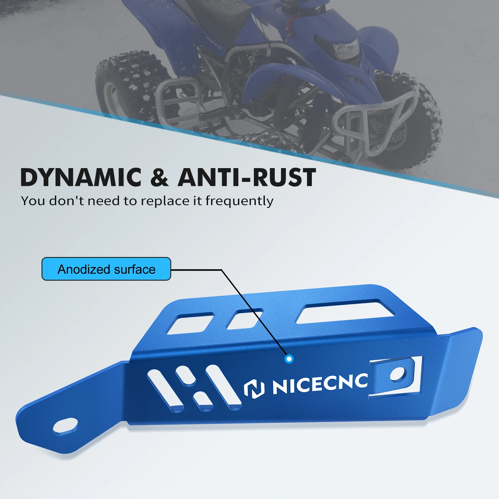 Теплозащитный экран выхлопной трубы NICECNC Blaster 200 для квадроцикла Yamaha YFS200 1988-2006