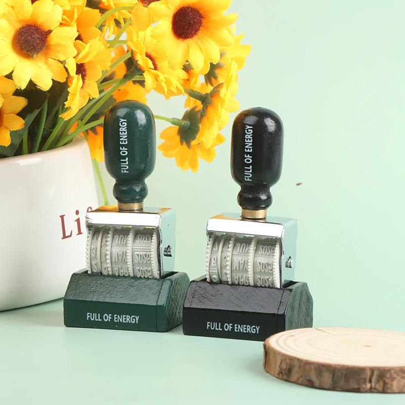 

Vintage Date Recollections Roller Stamp Date Sayings Quotes Decorative Craft Planner Supplies Stamp Decorative Office Supplies