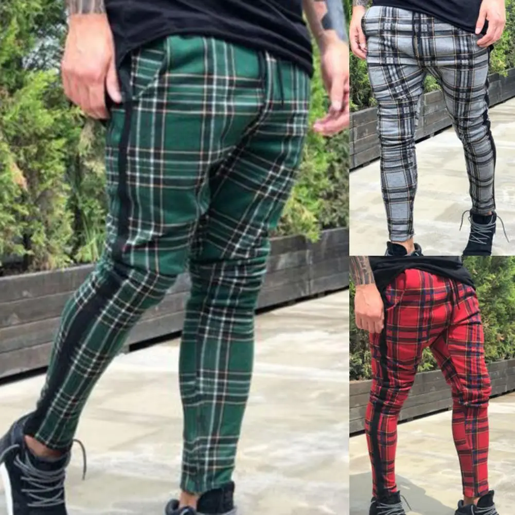 

Chic Men Pants Sweat Absorption Long Vintage Style Casual Men Sweatpants Men Sweatpants Slim Fit
