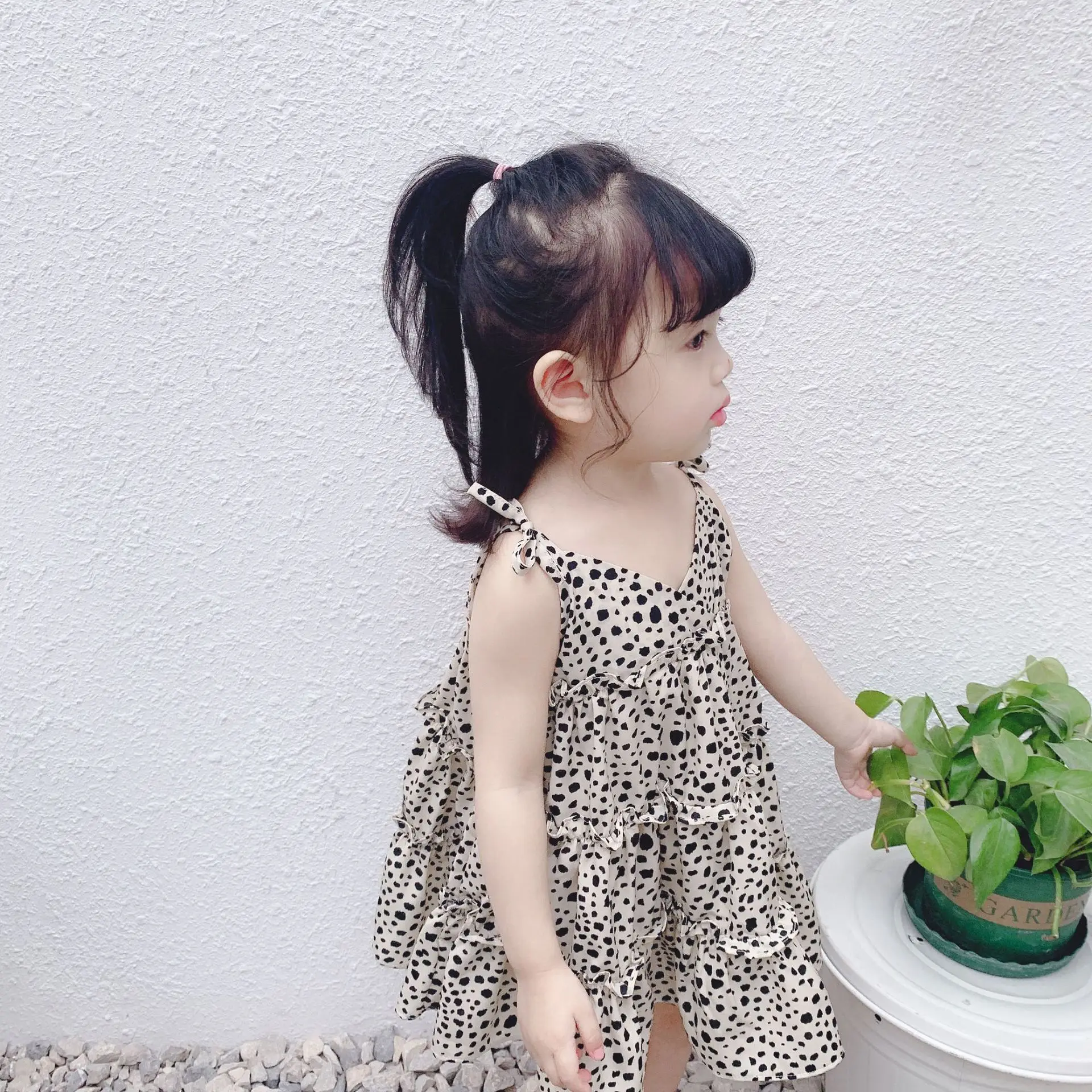 Summer 2019 New Korean Leopard-print Dress with dress for Children Cake princess | Детская одежда и обувь