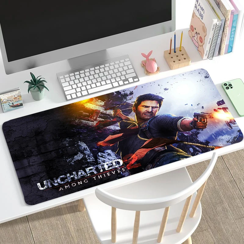 

Xxl Mouse Pad Desk Accessories Uncharted Gaming Computer Desks Cabinet Games Kawaii Keyboard Mat Anime Extended Mousepad Gamer