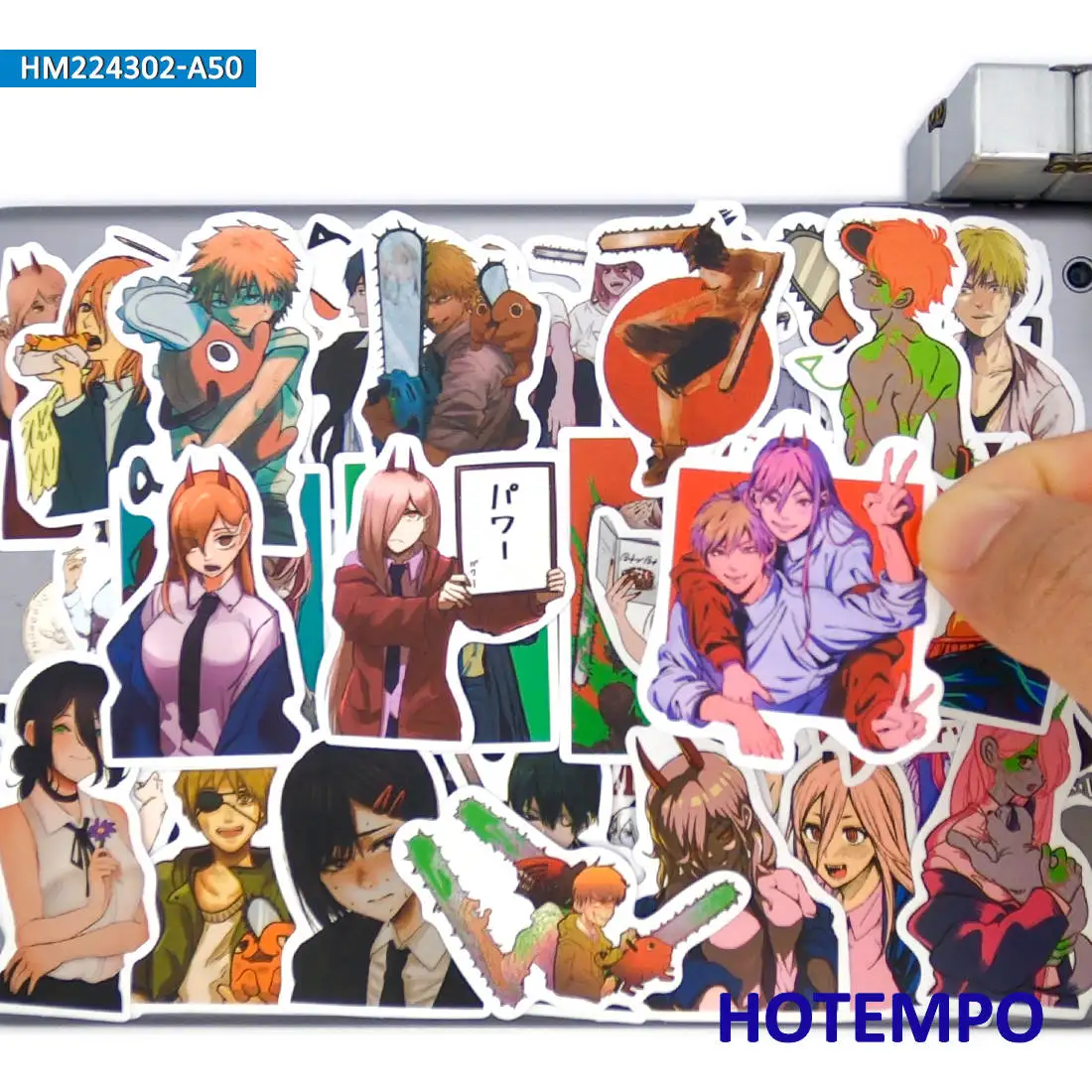 

50PCS Darkness Anime Chainsaw Man Funny Comics Stickers for Bike Motorcycle Car Skateboard Helmets Suitcase Phone Laptop Sticker
