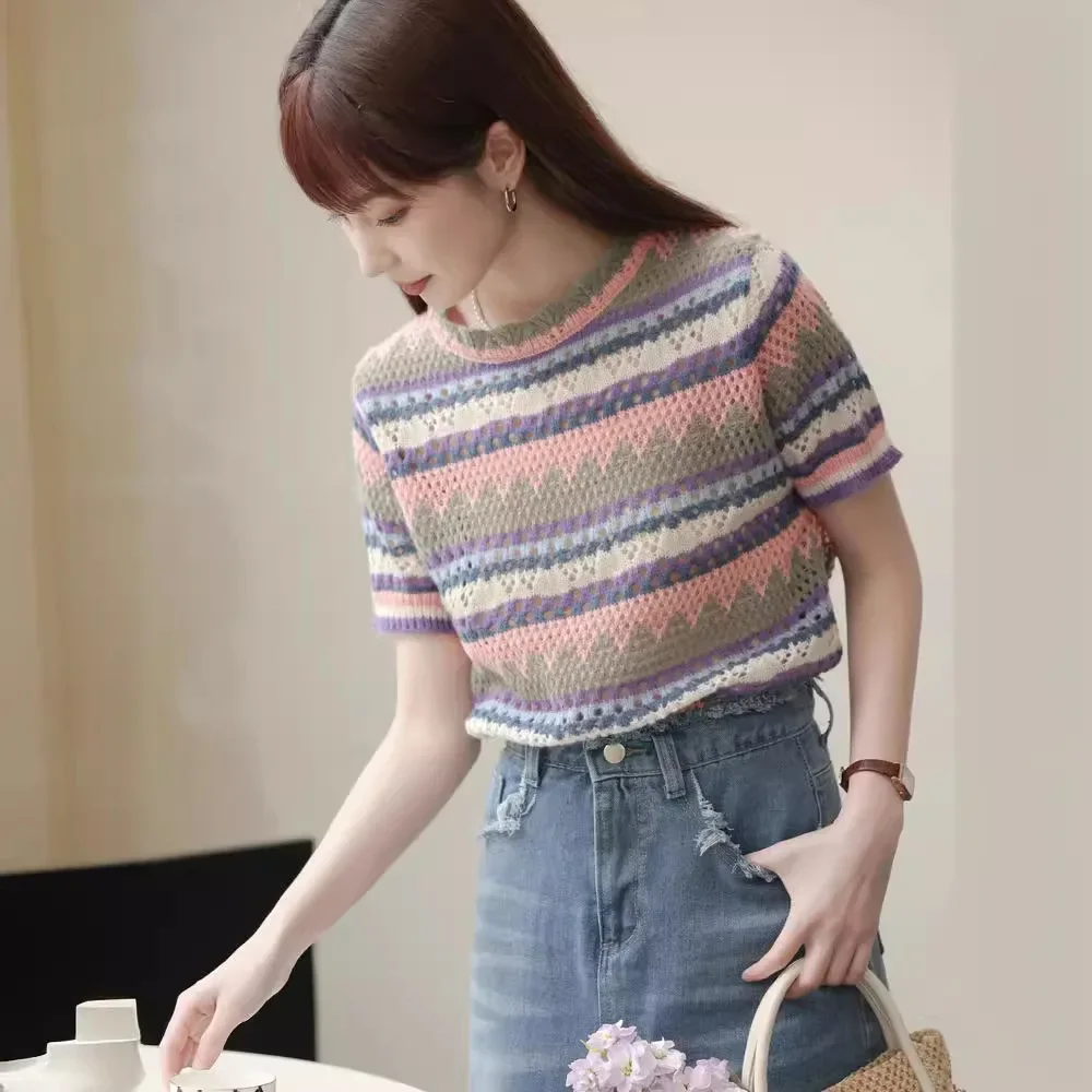 Женская повседневная футболка для похудения лето 2023 новый стиль корейская