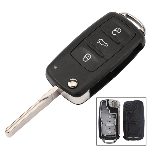 Jingyuqin 2/4/5 Buton pliere cu butoane de la distanță de coajă de coajă de coajă FLIP FLIP PENTRU VW POLO GOLF MK6 TIGUAN TOUAREG 202AD 202H 202Q
