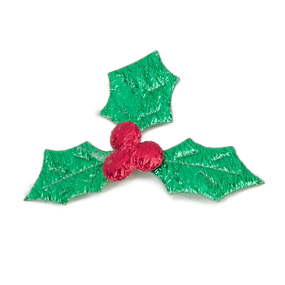 

100% Brand New Attractive 100 X Berries Appliques 100 Pcs 35mmx30mm Christmas Craft Decorations Embellishments