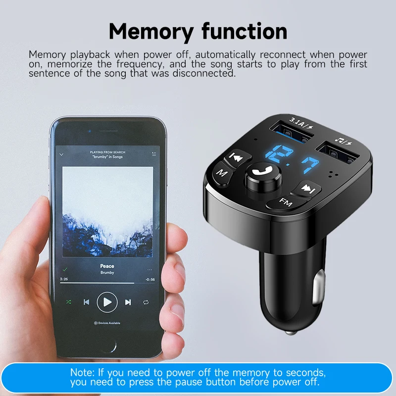 Bluetooth версия 5 0 FM-передатчик автомобильный плеер комплект карт автомобильное