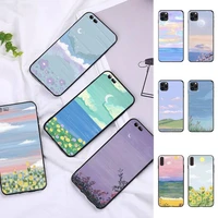 maiyaca retro art oil painting clouds phone case for iphone 11 12 13 mini pro max 8 7 6 6s plus x 5 se 2020 xr xs funda cover