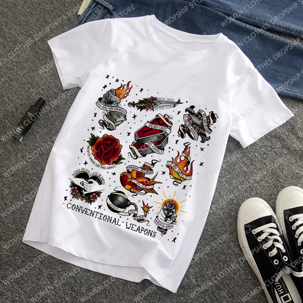 

Summer Harries Women T-shirt Magic Kawaii Cartoons Anime Manga Harajuku Casual Clothes Femme Male Couple Streetwear Tee Shirts