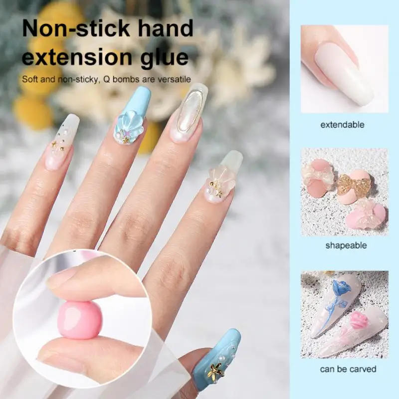 

Nail Art Extension Gel Non-stick Hand Shaping Carving Gel Pinch Glue Carving And Shaping Phototherapy Extension Gel Nail Art Gel