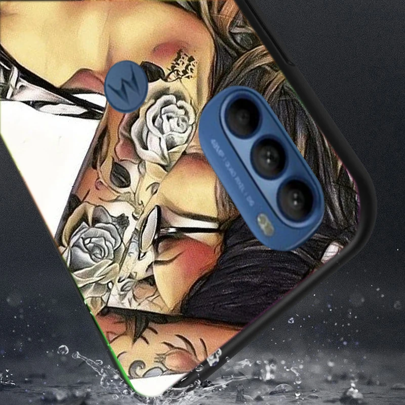 Чехол для Motorola Moto G41 G40 Fusion противоударный мягкий силиконовый чехол с сексуальным
