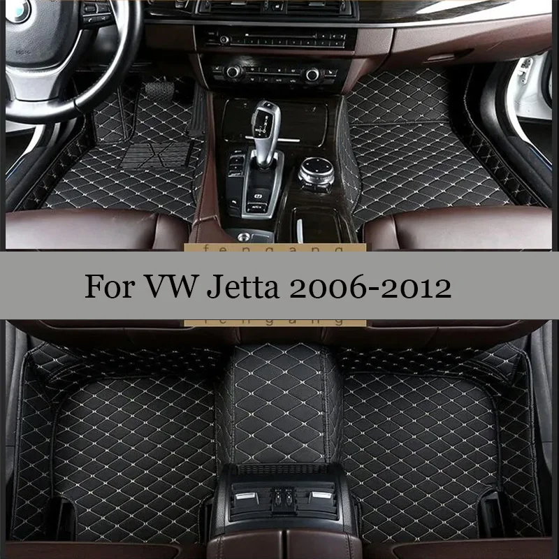 

Custom Made Leather Car Floor Mats For VW Jetta 2004 2005 2006 2011 2012 2013 Carpets Rugs Foot Pads Accessories
