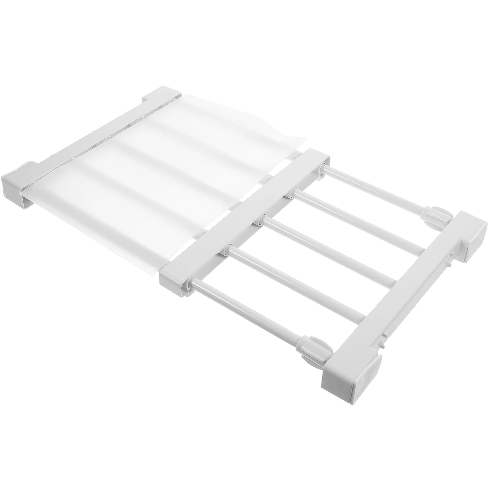 

Storage Artifact White Shelves Adjustable Closet Wear-resistant Rack Pp Laundry Room Collapsible Organizer Shelf