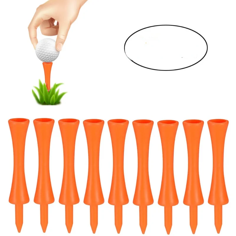 

50Pcs 70Mm Big Castle Golf Tees (Orange)